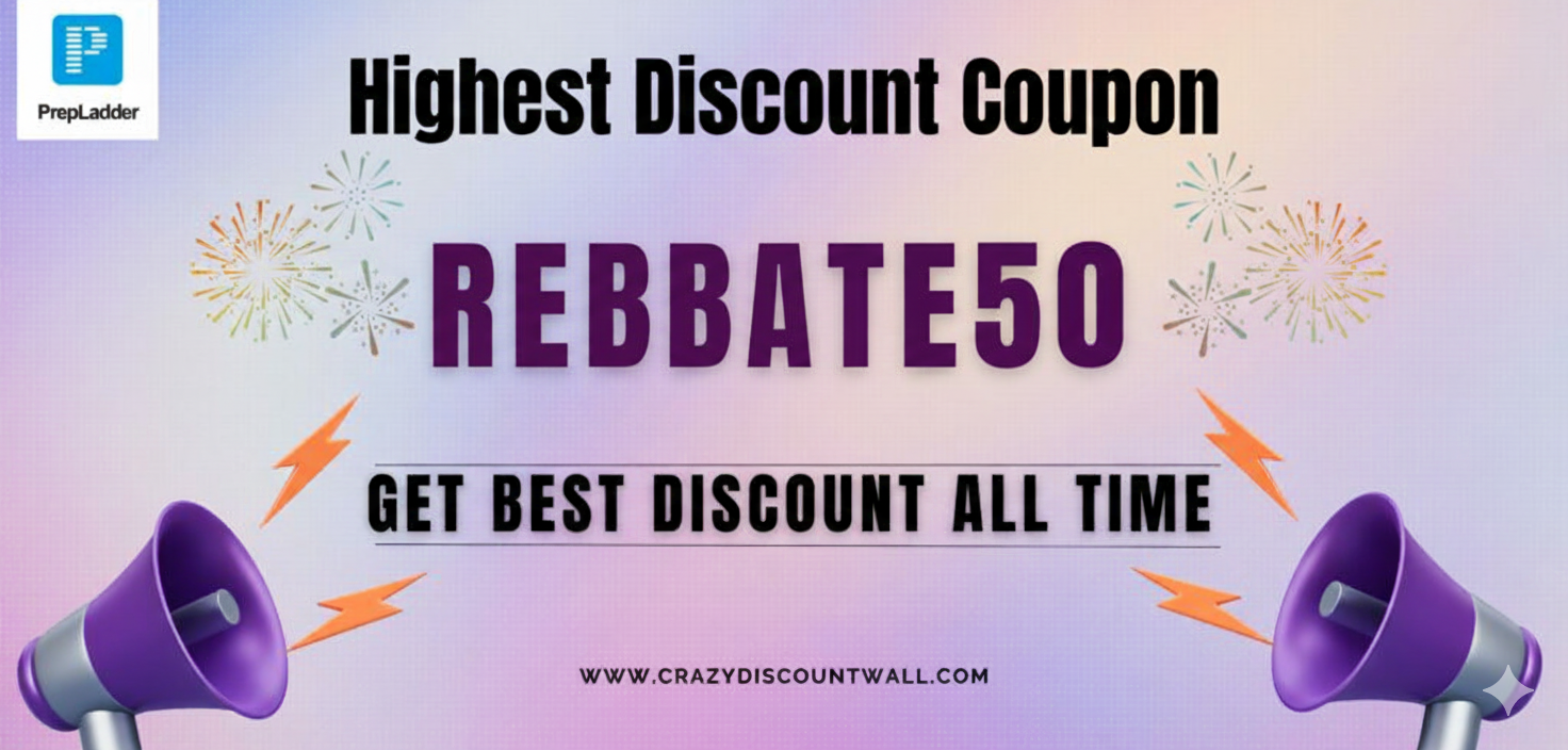 Prepladder Coupon Code REBATE50 for Highest Discount and Best Offers - CrazyDiscountWall